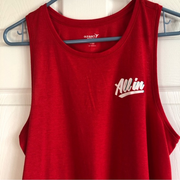 Old Navy Red Tank Top Size Large - Picture 3 of 6